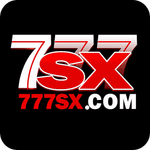 777SX game logo with red, white and black premium gaming design